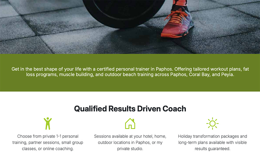 Paphos Personal Trainer | ID 102 - 2