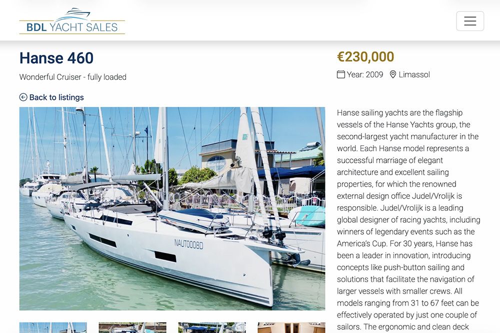 BDL Yacht Sales | ID 98 - 2